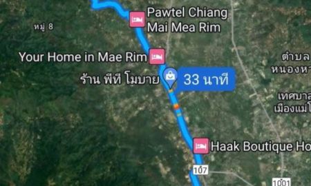 ขายที่ดิน - ขายที่ดินบ้านแม่แอนห้วยทรายแม่ริมโฉนดพร้อมโอน