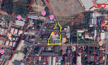 ขายที่ดิน - ขายที่ดิน สมุทรปราการ 508ตร.วา ถนนสุขุมวิท ใกล้ BTS ซอยอักษรลักษณ์ 4