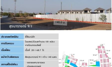 ขายที่ดิน - ขายที่ดินโคราช สุรนารายณ์-จอหอ ตำบลจอหอ อำเภอเมือง จังหวัดนครราชสีมา