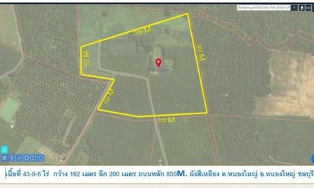 ขายที่ดิน - ราคาถูก ที่ดินทำฟาร์ม ทำโกดัง เนื้อที่ 43-0-6 ไร่ ไร่ละ 7.5 แสน ต.หนองใหญ่ อ.หนองใหญ่ จ.ชลบุรี