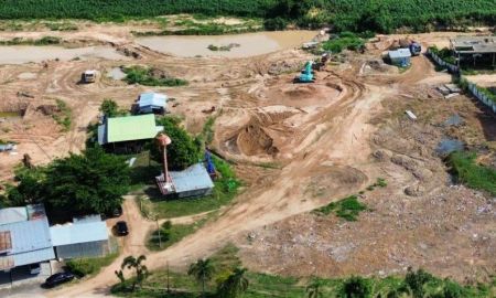 ขายที่ดิน - ขายที่ดินมาบยางพรสีม่วงลาย 10 ไร่ ใกล้นิคมอีสเทิร์นซีบอร์ด-12กม. ปลวกแดง ระยอง