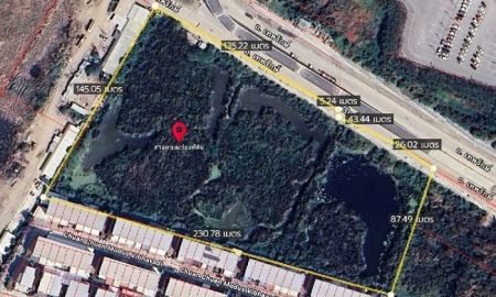 ขายที่ดิน - ขายที่ดินเปล่า 14-2-77.5 ไร่ ถ.เทพรักษ์ เชื่อมวิภาวดี-พหลโยธิน-เทพรักษ์ ใกล้จุดตัดรถไฟฟ้า2สาย