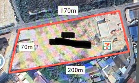 ให้เช่าที่ดิน - ให้เช่าที่ดินเปล่า พื้นที่ 7 ไร่ครึ่ง ติดกับเซเว่น ต. บ้านเก่า อ.พานทอง จ. ชลบุรี ปล่อยเช่า 25,000/ ไร่