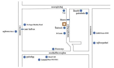 ขายที่ดิน - เจ้าของขายเอง) ขายที่ดินทำเลดี พระราม 3 ซอยสาธุประดิษฐ์ 49 กรุงเทพมหานคร ขนาด 128 ตรว.