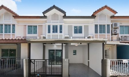 ขายทาวน์เฮาส์ - ทาวน์โฮม 2 ชั้น รีโนเวทใหม่ พฤกษาวิลล์ 22 พระราม 5-2 พร้อมอยู่ ถนนหน้าบ้านกว้าง หลังบ้านไม่ชนใคร