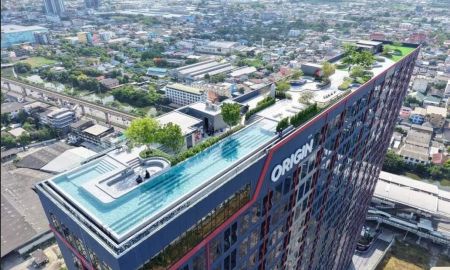 คอนโด - ขาย Condo โครงการ Origin Plug and Play E22 station (Pet friendly) แบบห้อง Duplex ชั้น14 ขนาด 27.61 ตร.ม. เลี้ยงสัตว์ได้