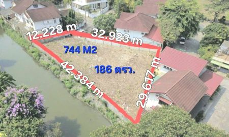 ขายที่ดิน - ที่ดินเเปลงมุม 186 ตรว.หมู่บ้านธารารมณ์รามคำเเหง 150 ใกล้มอเตอร์เวย์วงเเหวนรอบนอก ใกล้รถไฟ้าสายสีส้ม