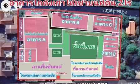 ให้เช่าโรงงาน / โกดัง - ให้เช่าอาคารโกดัง + คลังสินค้า + สำนักงาน พื้นที่สต๊อกสินค้า ถนนสุคนธ์สวัสดิ์ ซอย 14 พื้นที่ใช้สอยรวมกว่า 2,260 ตร.ม. บนที่ดินเนื้อที่ 2 ไร่