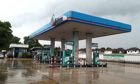 ขายที่ดิน - ขายที่ดินพร้อมกิจการปั๊มแก๊ส ปตท. บนถนนสุวินทวงศ์ ทำเลทองฝั่งขาเข้ากรุงเทพฯ