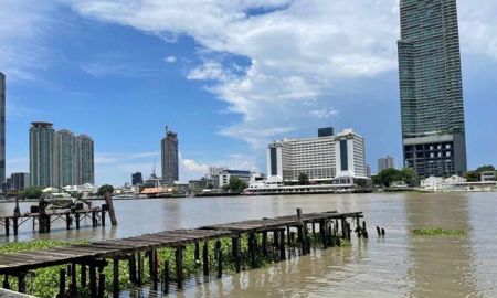 ให้เช่าที่ดิน - ให้เช่าที่ดิน ริมแม่น้ำเจ้าพระยา ถ.เจริญนคร 400,000฿/เดือน วิวพระอาทิตย์ตกดิน