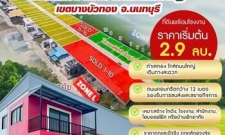 ขายโรงงาน / โกดัง - ขายที่ดินพร้อมรับสร้างโรงงาน โกดัง ออฟฟิศใหม่ โฉนดพร้อมโอน ติดถนน