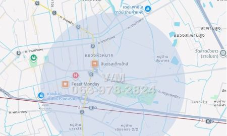 ขายที่ดิน - ขายที่ดิน ริมถนนศรีนครินทร์-ร่มเกล้า แขวงหัวหมาก เขตบางกะปิ เนื้อที่ 700 ตารางวา