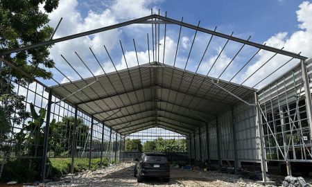 ให้เช่าโรงงาน / โกดัง - โกดังให้เช่า โซนสะพานสูง กรุงเทพกรีฑา ขนาด 700 ตรม. ต่อยูนิต มีที่จอดรถด้านหน้า รถเทรลเลอร์เข้าออกได้