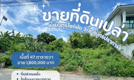 ขายที่ดิน - ที่ดินบางพลี ที่เปล่าสมุทรปราการ ที่ดินเปล่าจตุรโชคชัย3/6 ขายที่ปลูกบ้านสมุทรปราการ ซอยจตุรโชคชัย 3/6 ต.บางโฉลง อ.บางพลี จ.สมุทรปราการ