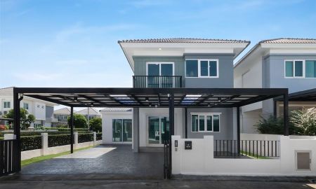 ขายบ้าน - บ้านแฝด 2 ชั้น รีโนเวทใหม่ หมู่บ้านชวนชื่น พาร์ค กาญจนา-บางใหญ่ แปลงมุมนอก พร้อมห้องรับรองข้างบ้าน ใกล้ทางด่วนศรีรัช และเซ็นทรัลเวสต์เกต