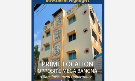 ขายอพาร์ทเม้นท์ / โรงแรม - ขายอพาร์ตเมนต์ 4 ชั้น ติดถนนบางนา-ตราด กม.8 ตรงข้าม Mega Bangna ทำเลพรีเมียม เหมาะลงทุน