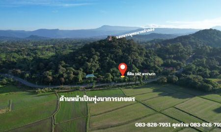 ขายที่ดิน - ขายที่ดินลาดเชิงเขา เนื้อที่ 142 ตร.ว. มีโฉนดครุฑแดง ด้านหน้าติดถนนหลวง ขายพร้อมโอน 950,000 บาท