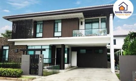 ขายบ้าน - ขายบ้านเดี่ยวมัณฑนา อ่อนนุช-วงแหวน4 หน้าสวนต้นโครงการ