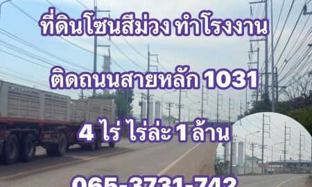 ขายที่ดิน - ที่ดินสร้างโรงงานอุตสาหกรรม โซนสีม่วงแปลงเล็ก เขาย้อย เพชรบุรี