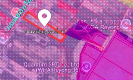 ขายที่ดิน - ขายที่ดินติดถนนลาดยาง ซอย12 อ.นิคมพัฒนา จ.ระยอง สีม่วงลาย เนื้อที่ 24 ไร่ 1 งาน 56 ตรว.