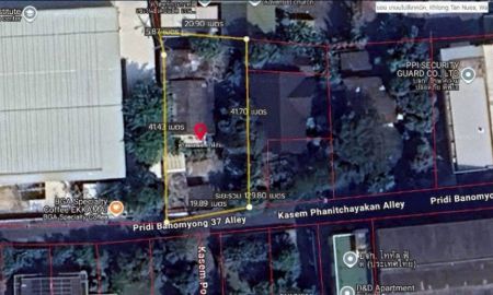 ขายที่ดิน - ขายที่ดิน 196 ตร.ว.พร้อมบ้านเดี่ยว 2 ชั้น ซอยปรีดีพนมยงค์ 37 (สุขุมวิท 71) แขวงพระโขนงเหนือ เขตวัฒนา กรุงเทพฯ ราคา 58,800,000 บาท