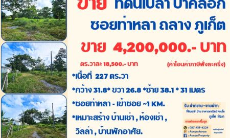 ขายที่ดิน - ขาย #ที่ดินเปล่าป่าคลอก #ที่ดินป่าคลอก #ที่ดินภูเก็ต