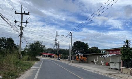 ขายที่ดิน - ขายที่ดิน 12 ไร่ ผังเมืองสีม่วงจุดขาว อ.51 อ.ปลวกแดง ติดถนนกว้าง 85 ม.