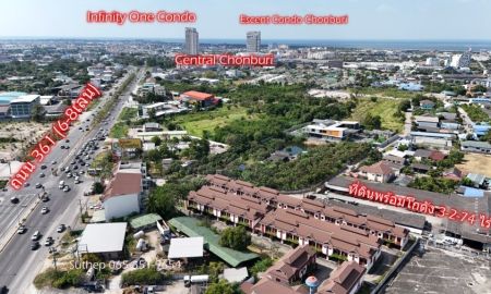 ขายโรงงาน / โกดัง - ขายที่ดินผังแดงพร้อมโกดัง 3-2-74 ไร่ ใจกลางเมืองชลบุรี ติดโกลบอลเฮ้าส์ ใกล้ถนน 361 เพียง 130 เมตร