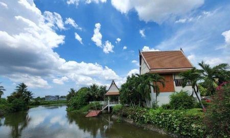 ขายบ้าน - ขาย บ้านเดี่ยว บ้านสวน เรือนไทย ริมน้ำ เนื้อที่ 1-0-42 ไร่ หอมเกร็ด ทรงคนอง ไร่ขิง สามพราน นครปฐม