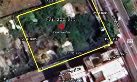 ขายที่ดิน - ขายที่ดินปากซอยนวมินทร์69 ขนาด200 ตรว. แปลงมุม ติดถนน2ด้าน