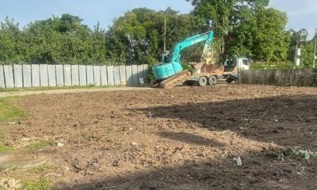 ขายที่ดิน - ขายที่ดินเปล่า หมู่บ้านแฮปปี้เพลสพาร์ค (หน้าที่ดินหันทิศเหนือ)