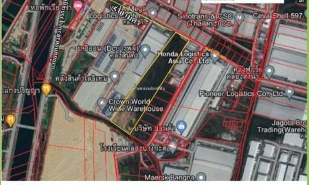 ขายที่ดิน - ขายที่ดินสีม่วงคลอส่งน้ำสุวรรณภูมิ บางปลา เนื้อที่ 27-0-94 ไร่ ขายไร่ละ 16 ล้าน ต.บางปลา บางพลี สมุทรปราการ