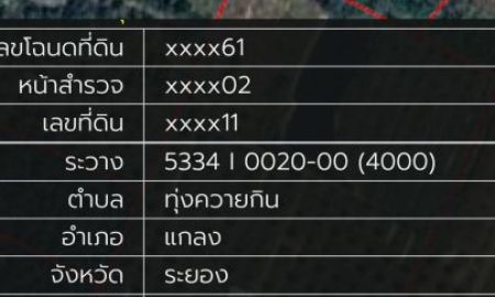 ขายที่ดิน - ขายที่ดินเปล่า 3.5ไร่ ต.ทุ่งควายกินอ.แกลง