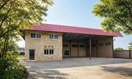 ให้เช่าโรงงาน / โกดัง - ให้เช่า โกดัง ขนาดใหญ่ 2 ไร่ 30 ตร.วา มีรั้วรอบขอบชิด ถนนคลองสิบ คลองสิบสี่ ติดถนนใหญ่ ใกล้สถานีตำรวจนครบาลลำหิน 1.5 กม.