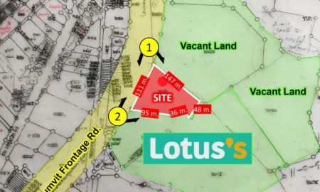 ขายที่ดิน - เจ้าของขายเอง) ขายที่ดิน 7 ไร่ ใกล้นิคมอมตะนคร ติดถนนสุขุมวิท รับนายหน้าช่วยขาย