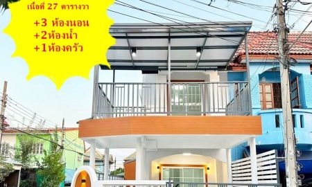 ขายทาวน์เฮาส์ - ขายทาวน์เฮ้าส์ 2 ชั้น 27 ตร.ว ม.กานต์มณี ปรับปรุงใหม่พร้อมอยู่ หลังมุม ตรงข้ามแมคโคร บางบัวทอง