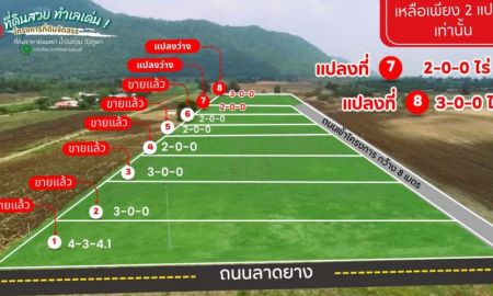 ขายที่ดิน - ขายที่ดินแก่งคอย สระบุรี วิวเขา โฉนดครุฑแดงพร้อมโอน ถนนโครงการกว้าง 8 เมตร ใกล้เขื่อนป่าสักชลสิทธิ์