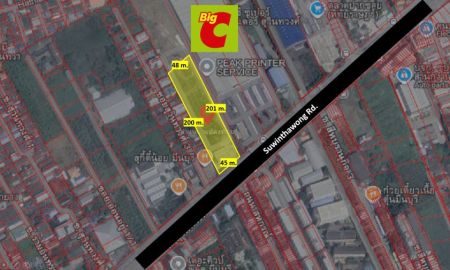 ขายที่ดิน - เจ้าของขายเอง) ขายที่ดิน 5 ไร่ ติดถนนสุวินทวงศ์ ข้างบิ๊กซี ใกล้รถไฟฟ้า