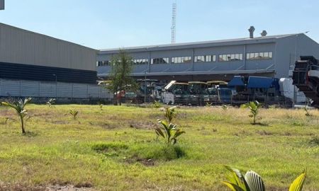 ขายที่ดิน - ขายที่ดิน บางนา กม.25 (พื้นที่สีแดง) เนื้อที่ 4 ไร่ 3 ตรว. ติดถนนบางนา-ตราด ฝั่งขาออก