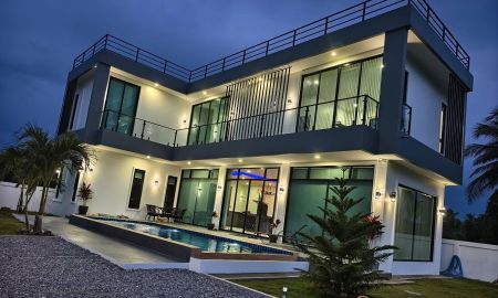 ขายบ้าน - ขายบ้านสวยทรงโมเดิร์นสร้างบน ต.สามร้อยยอด อ.สามร้อยยอด จ.ประจวบคีรีขันธ์