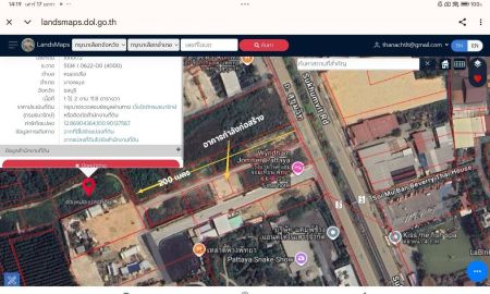 ขายที่ดิน - ขายที่ ติดโรงแรม 5 ดาว WYNDHAM จอมเทียน พัทยา 611 ตรว. จากสุขุมวิท 200 เมตรทะลุออกได้หลายทาง ใกล้ปากทางเข้าถนนจอมเทียนสาย 2 เยื้องตลาดน้ำ 4 ภาค