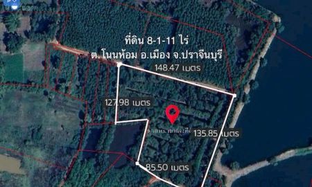 ขายที่ดิน - ขาย ที่ดินเปล่า เนื้อที่ 8 ไร่ 111 ตร.วา อยู่บนเส้นปราจีน-ตะคาม ใกล้ตัวเมืองปราจีนบุรี