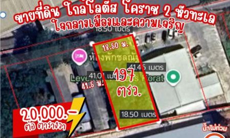 ขายที่ดิน - ขายที่ดินใจกลางเมืองโคราช 197 ตรว ทำเลทอง "หัวทะเล" ใกล้ Lotus 2