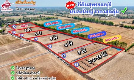 ขายที่ดิน - ที่ดินอยู่ในชุมชน บรรยากาศดี น้ำไม่ท่วม ต.หนองราชวัตร อ.หนองหญ้าไซ จ.สุพรรณบุรี