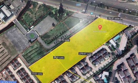 ขายที่ดิน - ขายที่ดินราชพฤกษ์ ติดถนนนครอินทร์ บางขนุน บางกรวย ใกล้มหาวิทยาลัยราชพฤกษ์