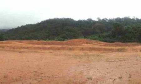 ขายที่ดิน - ขายที่ดินเปล่าติดถนนเพชรเกษม เมืองระนอง 32-0-10 ไร่