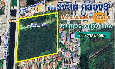 ขายที่ดิน - ขายที่ดิน รังสิต-นครนายก 23 ไร่ จ.ปทุมธานี