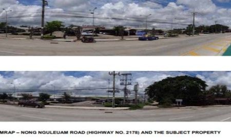 ขายที่ดิน - ขายด่วนที่ดินและสิ่งปลูกสร้างอาคาร (บิ๊กซี วารินชำราบ อุบลราชธานี) 27-0-44 ไร่