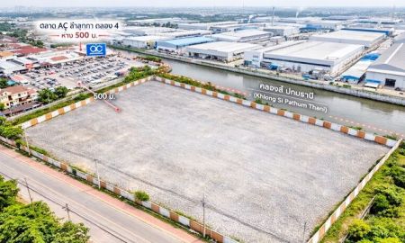 ให้เช่าที่ดิน - ตลาดเอซี ลำลูกกา คลอง4 500ม. 7ไร่ หรือ 2800 ตร.ว.ถูกที่สุดในประเทศไทย ที่ดินถมแล้วให้เช่า 11200 ตร.ม. หน้ากว้าง 75เมตร .ติดถนน 4 เลน