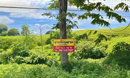 ขายที่ดิน - ขายที่ดินเปล่าติดถนน เนื้อที่ 15 ไร่ 1 งาน 72 ตารางวา ที่ดินแปลงสวย หน้ากว้างติดถนน